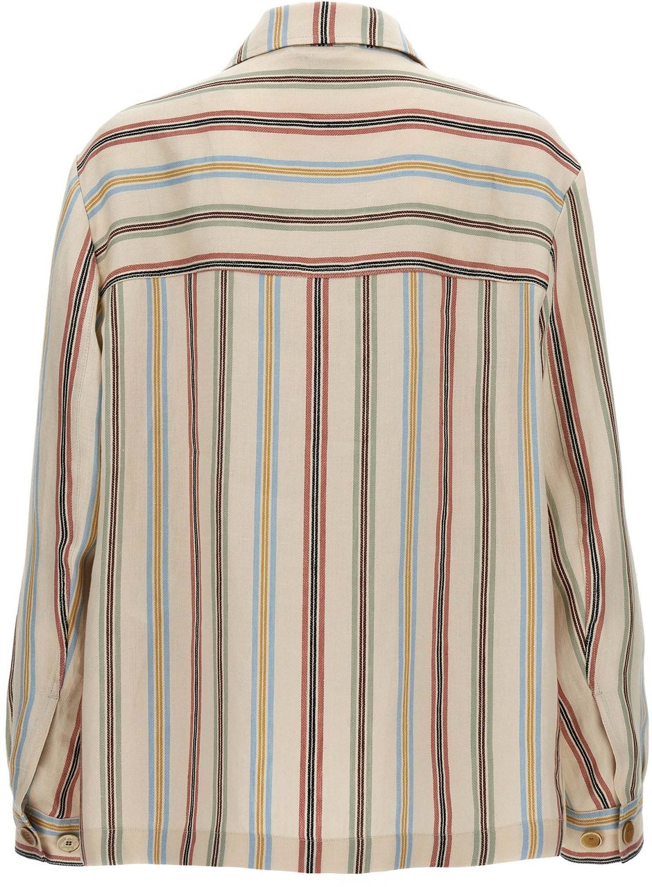 Etro Multicolor Linen Blouse Divers