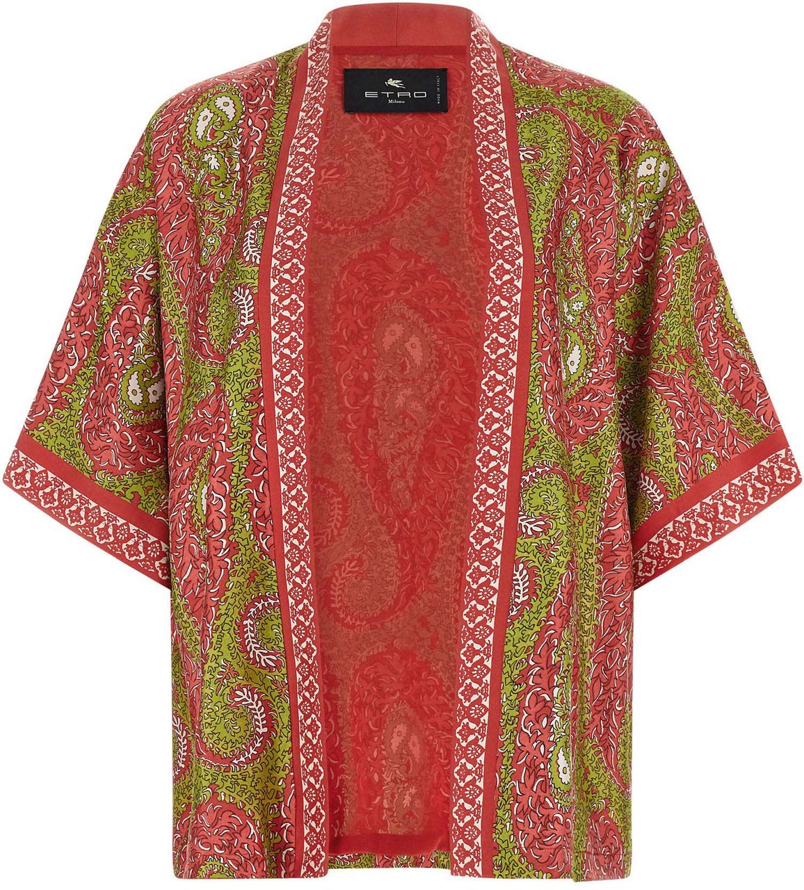 Etro Multicolor Silk Cardigan Divers