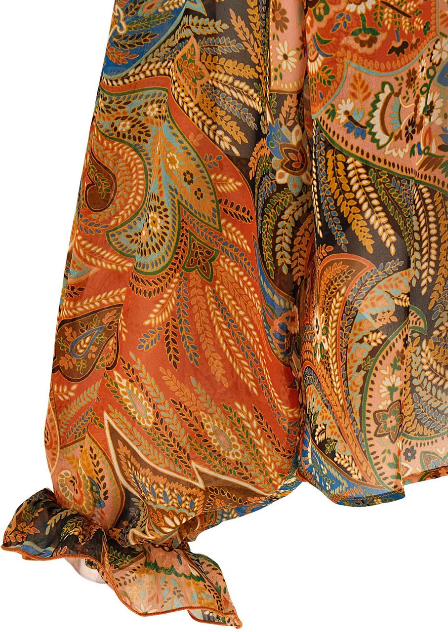 Etro Multicolor Silk Blouse Divers