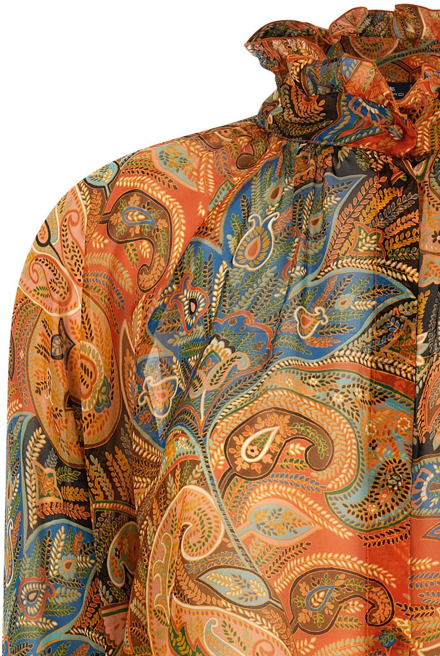 Etro Multicolor Silk Blouse Divers