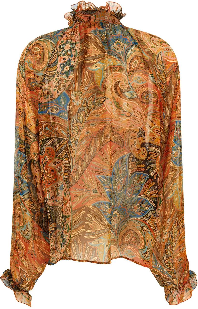 Etro Multicolor Silk Blouse Divers