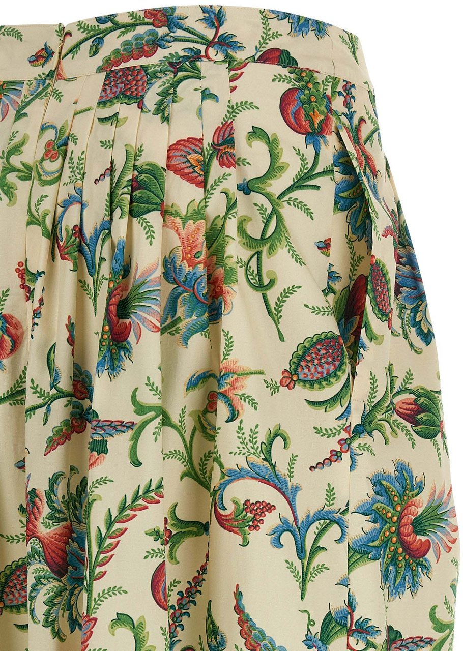 Etro Multicolor Cotton Mini Skirt Divers