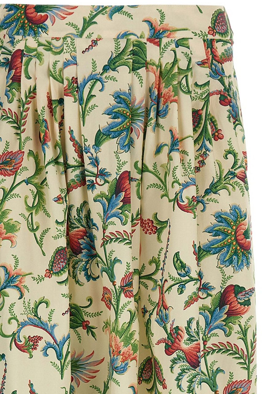 Etro Multicolor Cotton Mini Skirt Divers