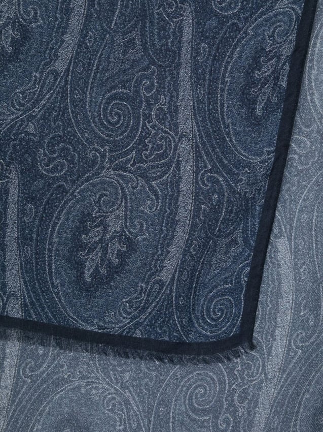 Etro Etro Sciarpe Blu Blauw