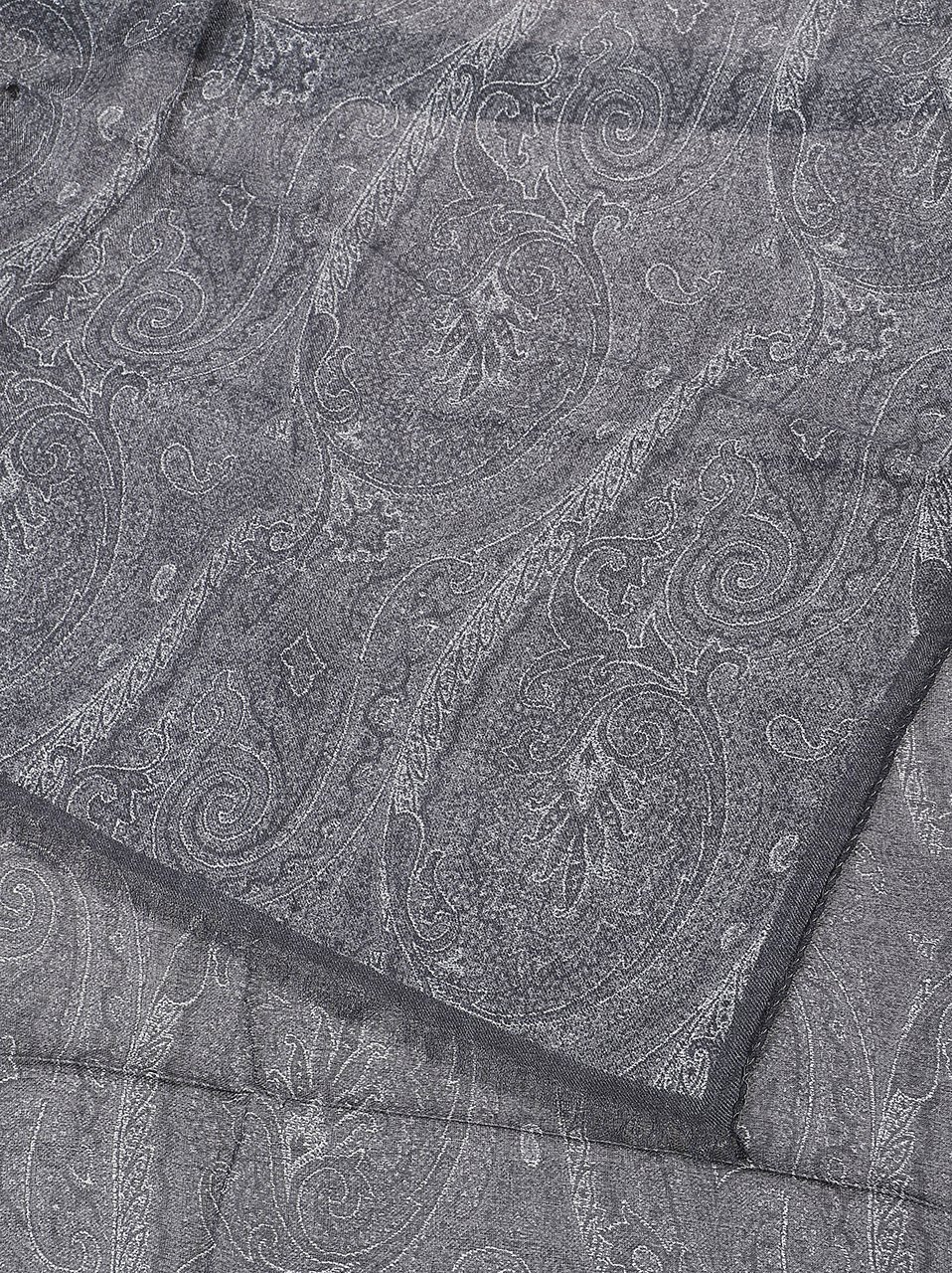 Etro Paisley Scarf Grey Grijs