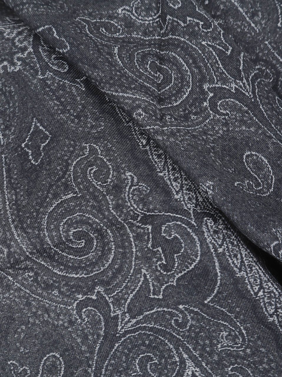 Etro Paisley Scarf Grey Grijs