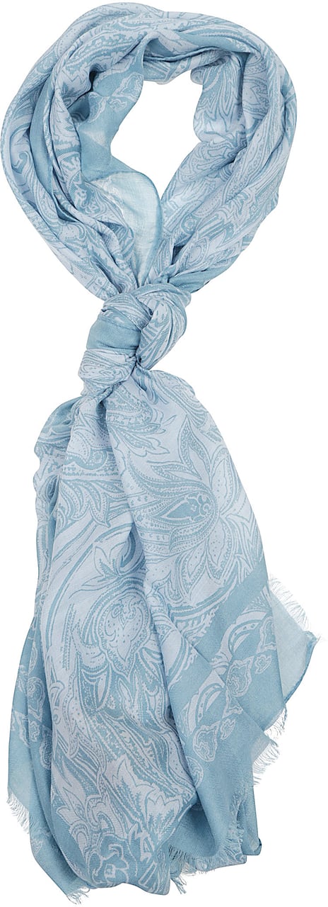 Etro Scarf Blue Blauw