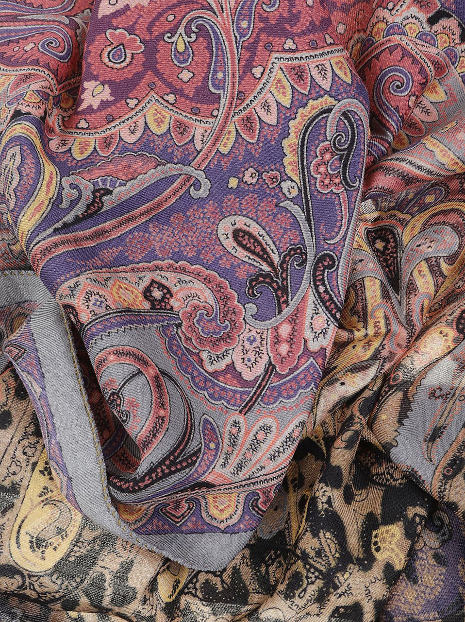 Etro Dégradé Animalier Scarf Multicolour Divers