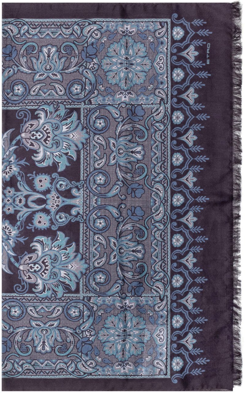 Etro Sciarpa Etro Blauw
