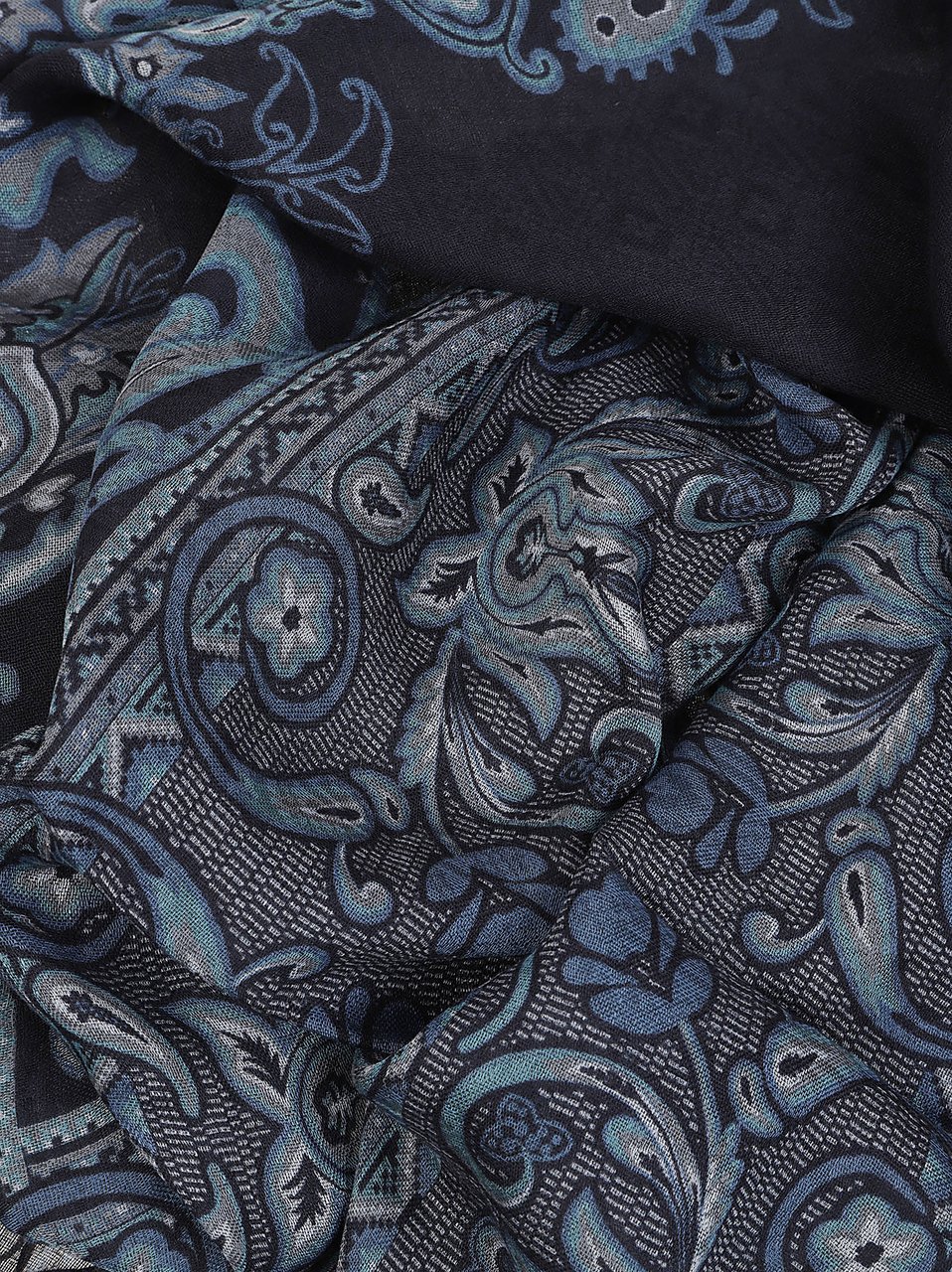 Etro Scarf Blue Blauw