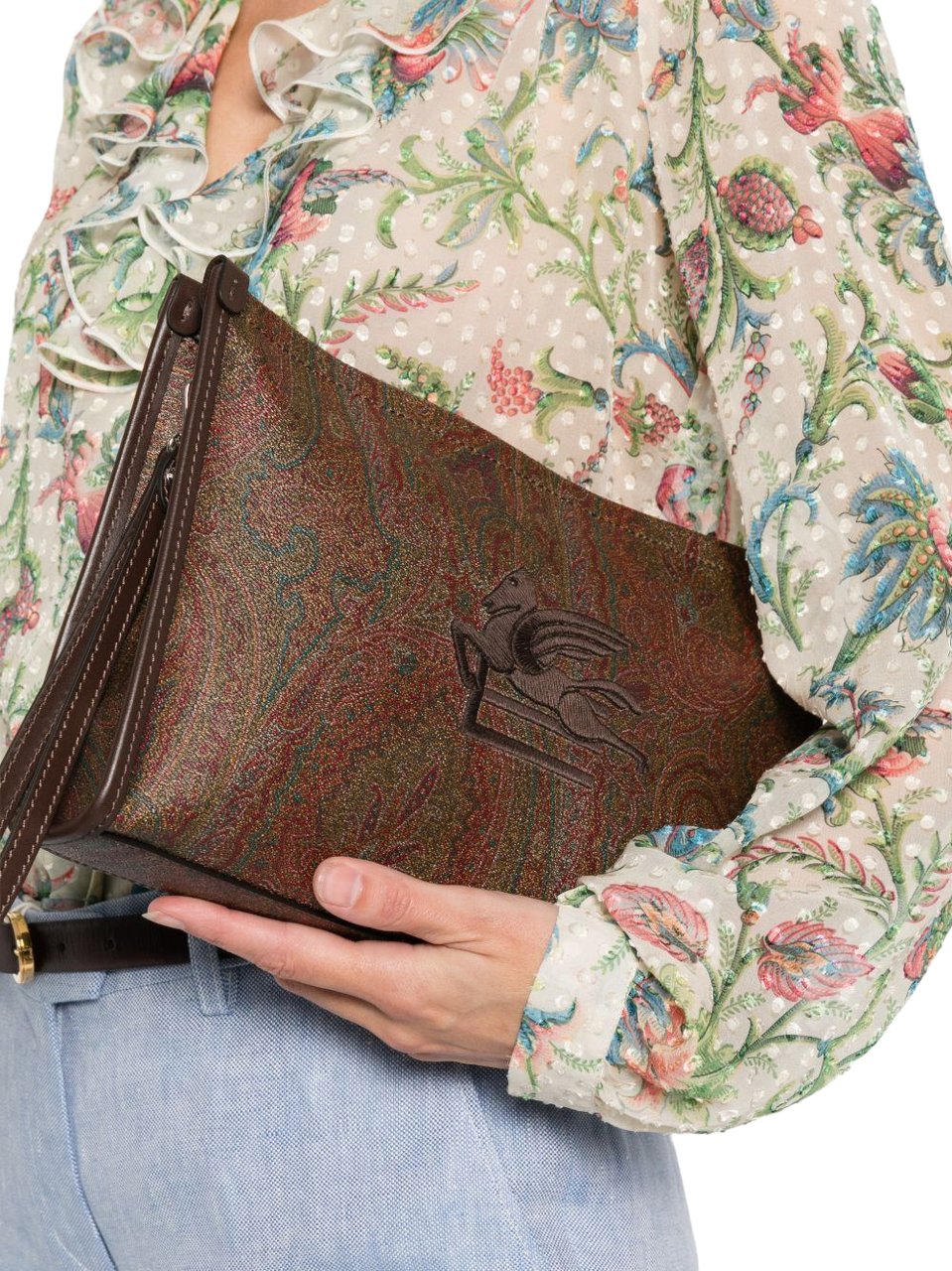 Etro Wallets Brown Bruin