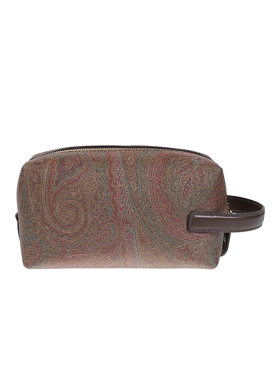 Etro Small Arnica Beauty Case Brown Bruin