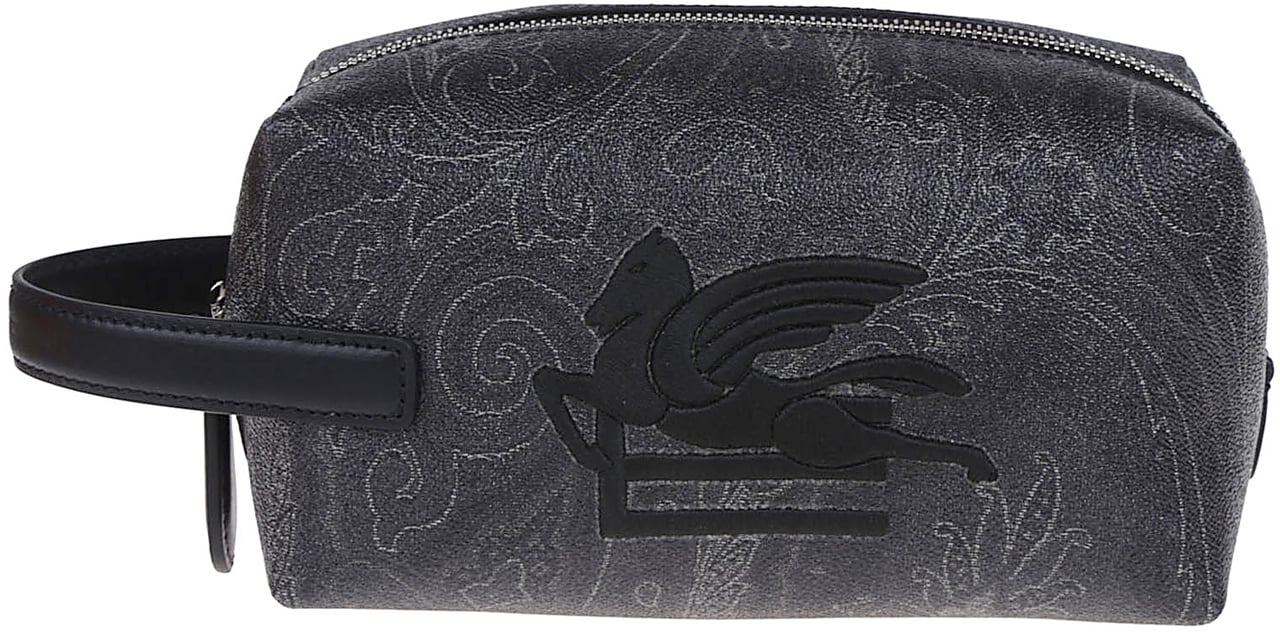Etro Small Arnica Beauty Case Black Zwart