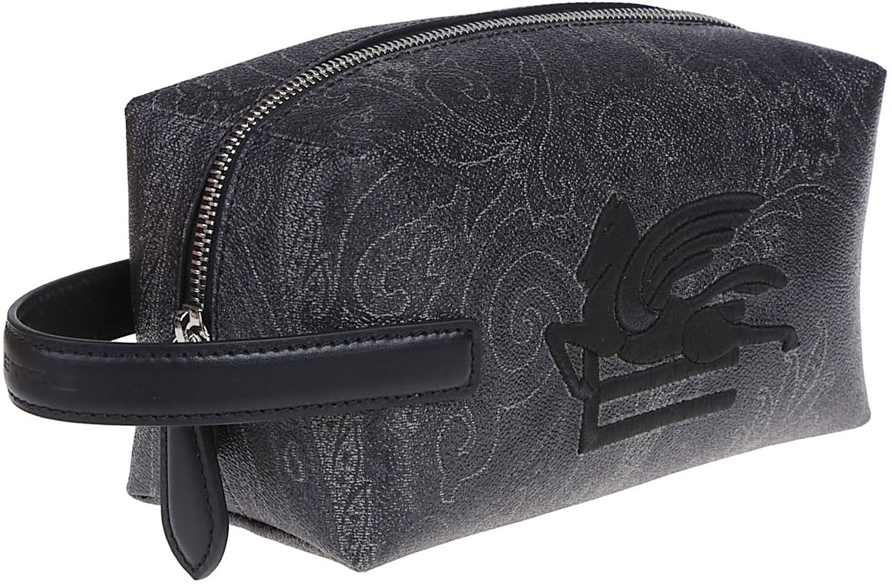 Etro Small Arnica Beauty Case Black Zwart