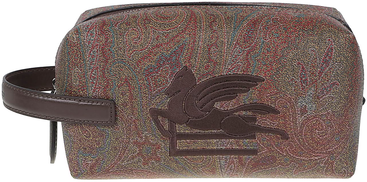 Etro Small Arnica Pochette Brown Bruin