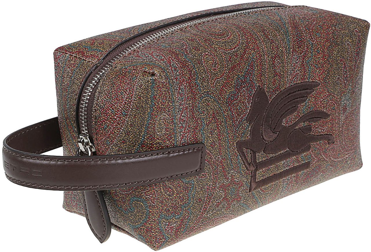 Etro Small Arnica Pochette Brown Bruin