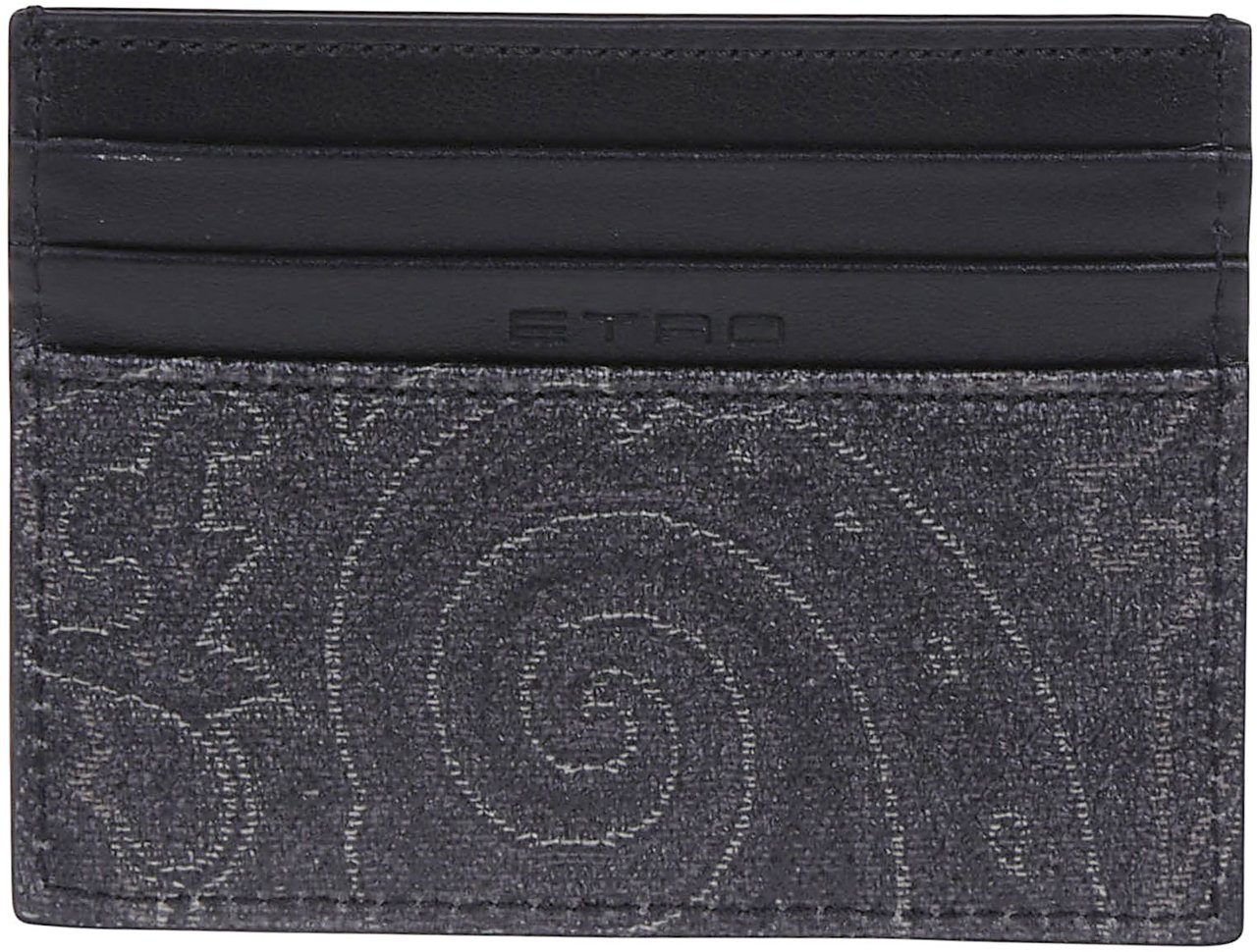 Etro Arnica Credit Card Holder Black Zwart