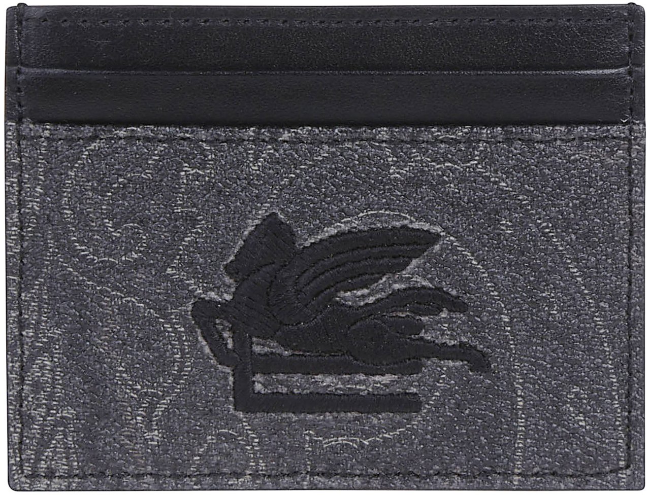 Etro Arnica Credit Card Holder Black Zwart