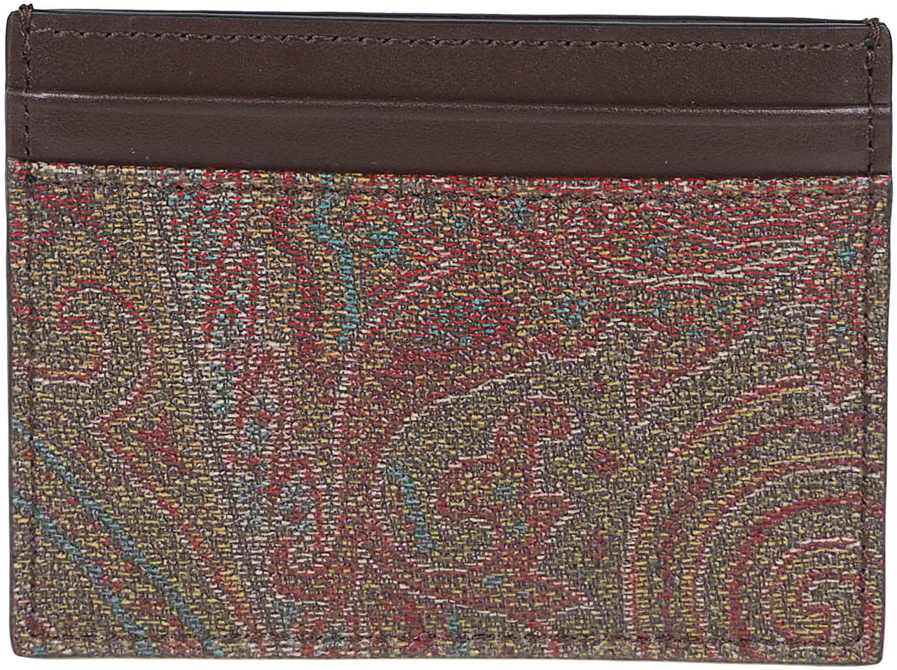 Etro Arnica Credit Card Holder Brown Bruin
