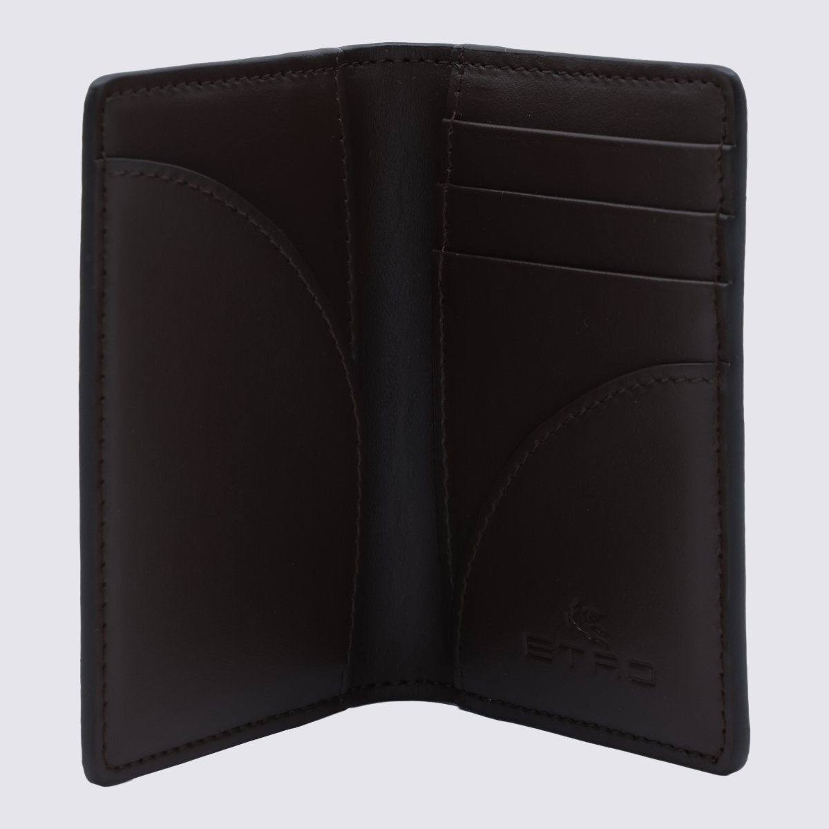 Etro Intricate Paisley Bifold Wallet In Muted Tones Grijs