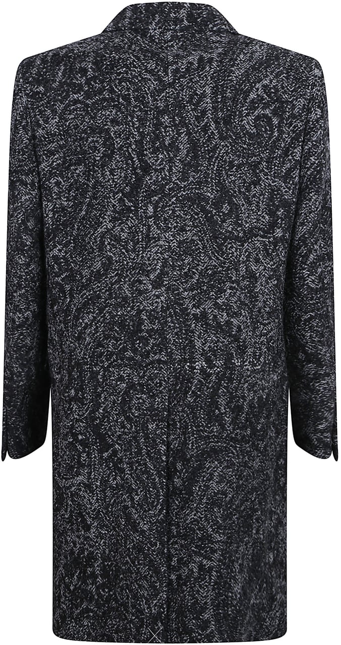 Etro Roma Classic Coat Grey Grijs