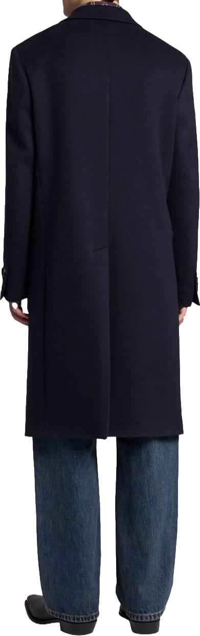 Etro Coats Blu Navy
