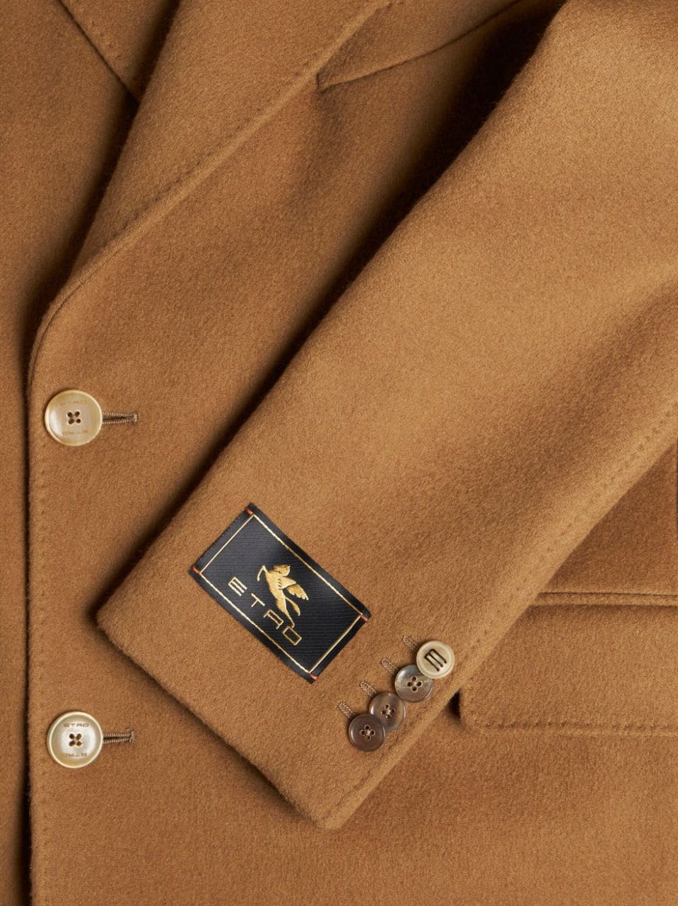 Etro Coats Marrone Beige