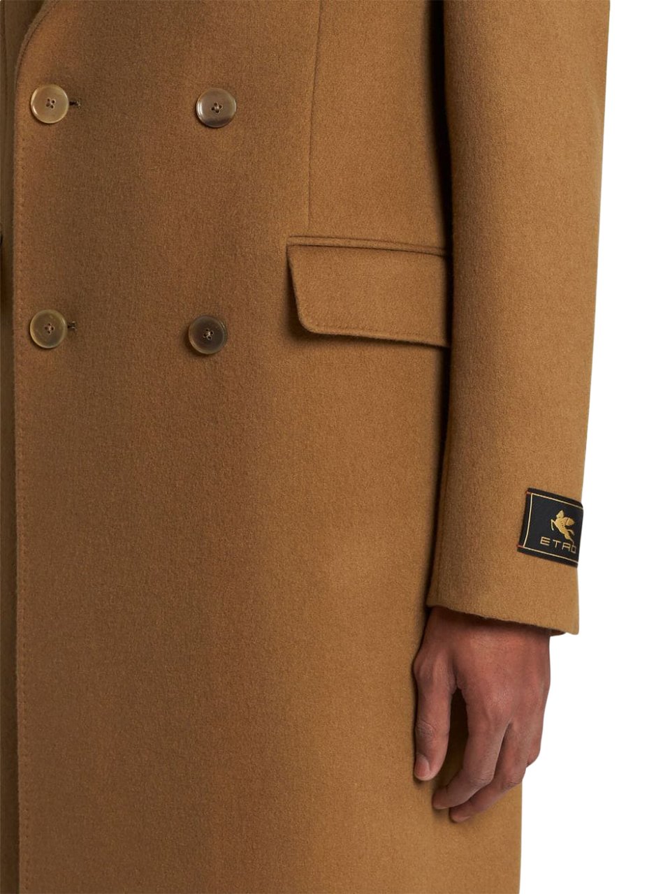 Etro Coats Marrone Beige