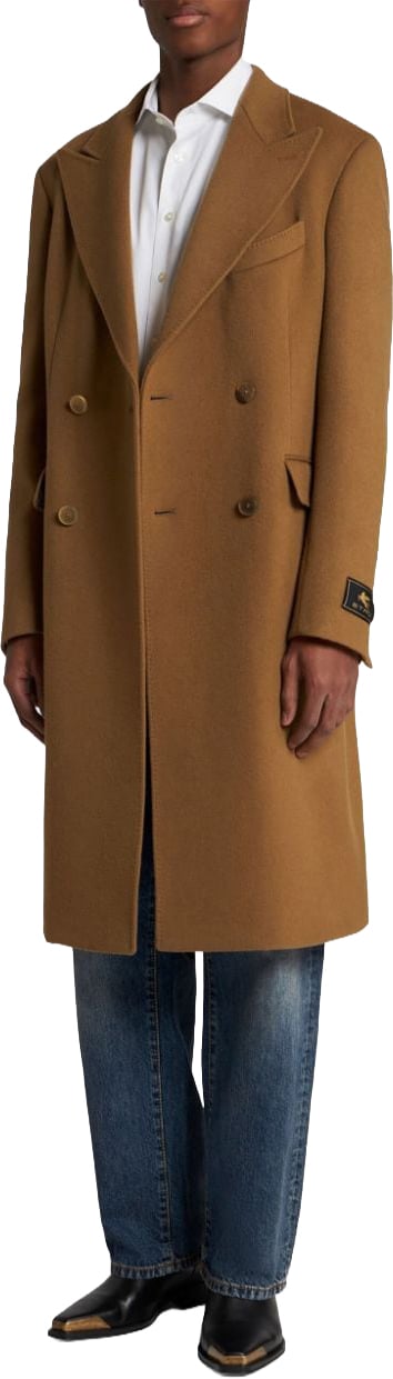 Etro Coats Marrone Beige