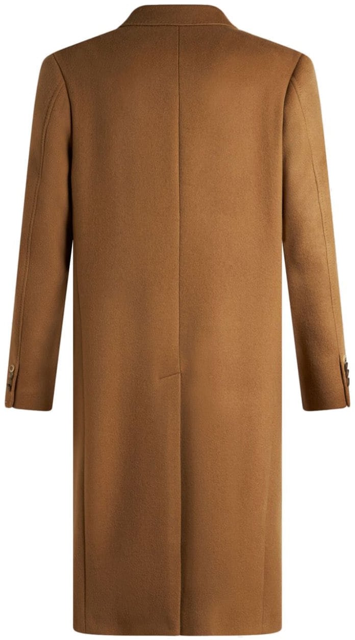 Etro Coats Marrone Beige