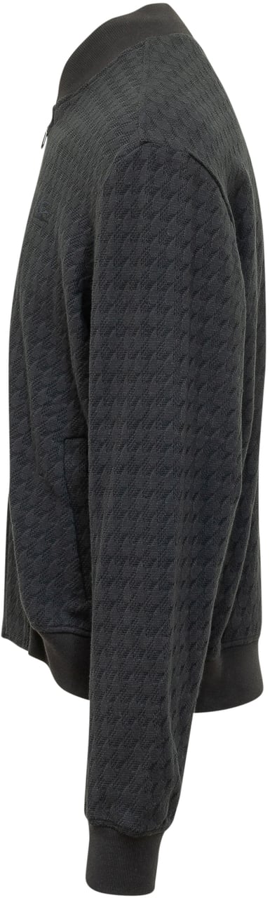 Etro Bomber con Zip e Collo Alto Donkergrijs