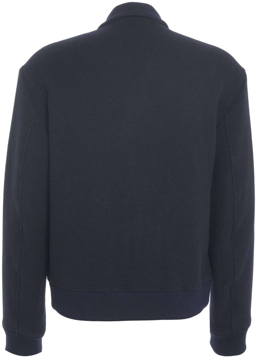 Etro Bomber con ricamo logo Blauw