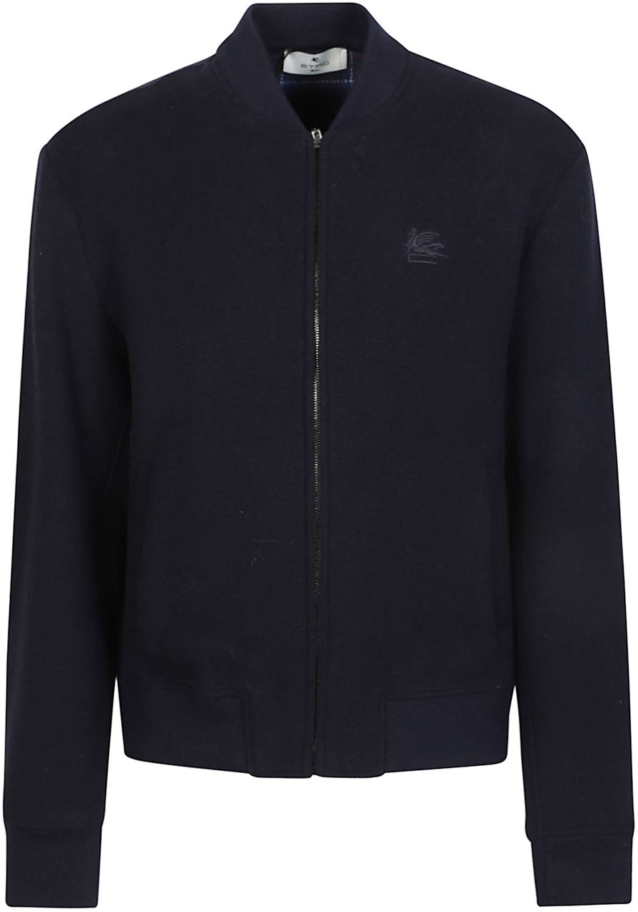 Etro Bomber Jacket Blue Blauw