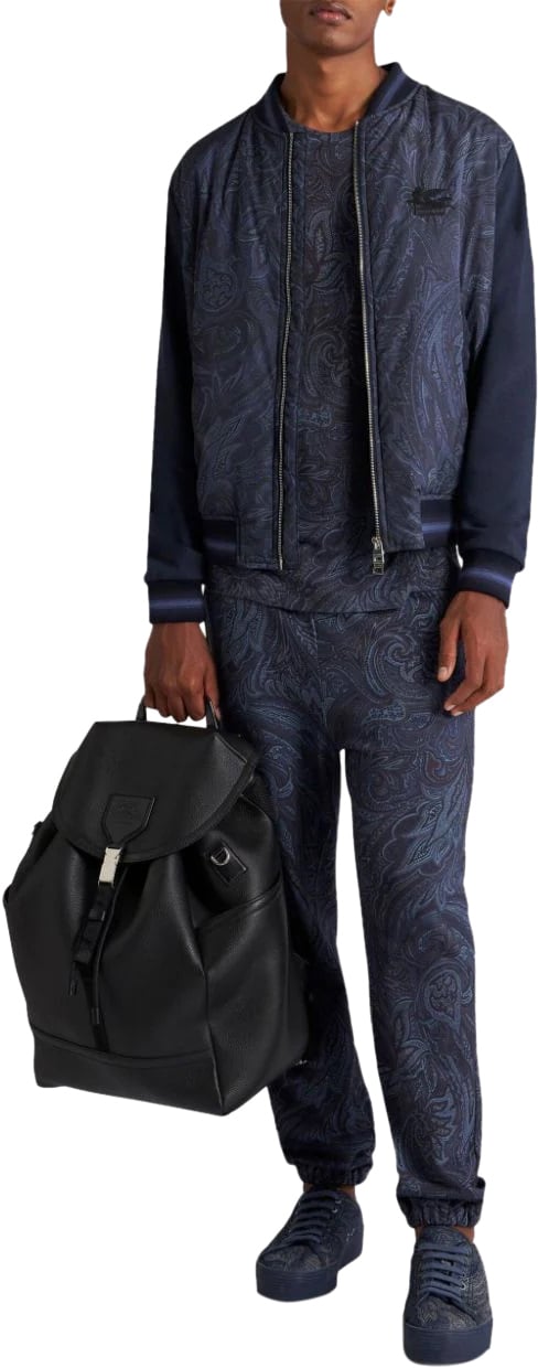 Etro bomber travel blue Blauw