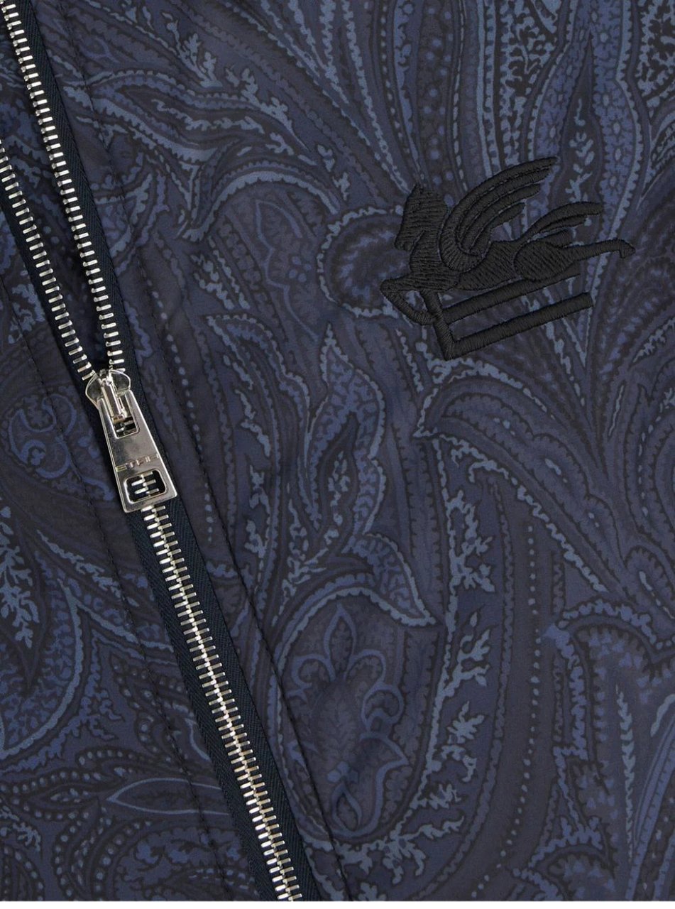 Etro bomber travel blue Blauw