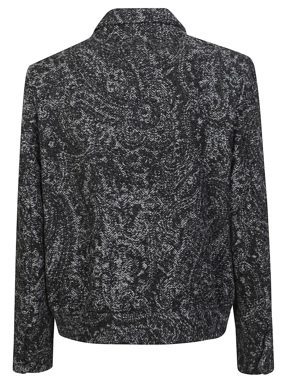 Etro Shirt Collar Bomber Jacket Grey Grijs