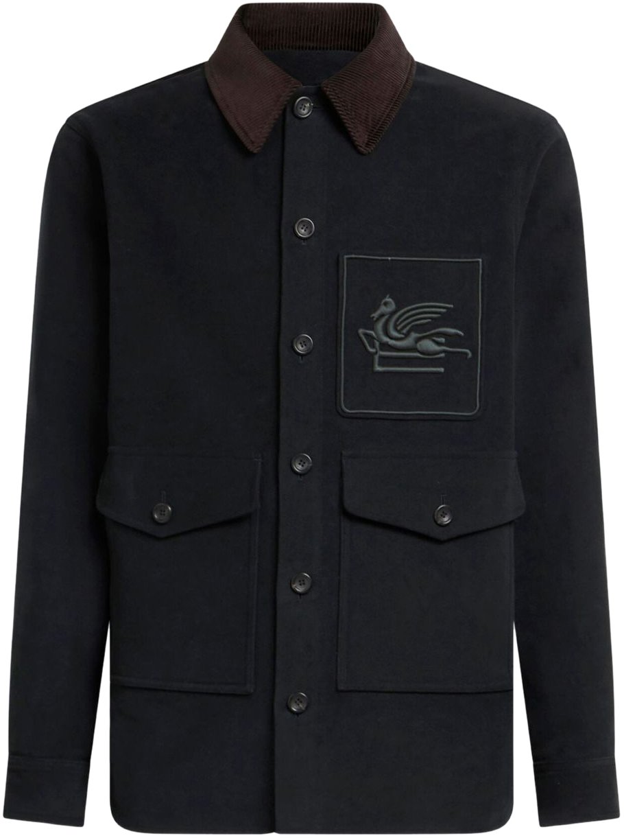 Etro Etro Coats Green Groen