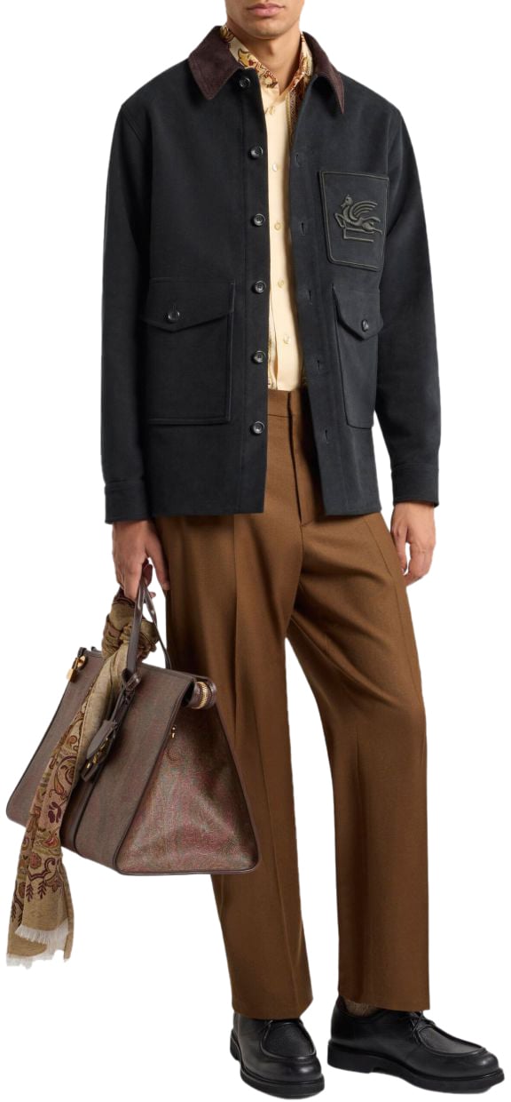 Etro Etro Coats Green Groen