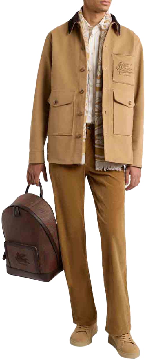 Etro Coats Beige Beige
