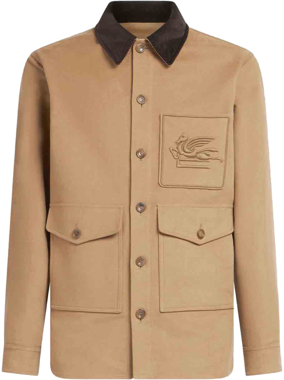 Etro Coats Beige Beige