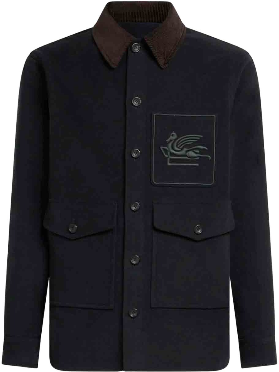 Etro Coats Green Groen