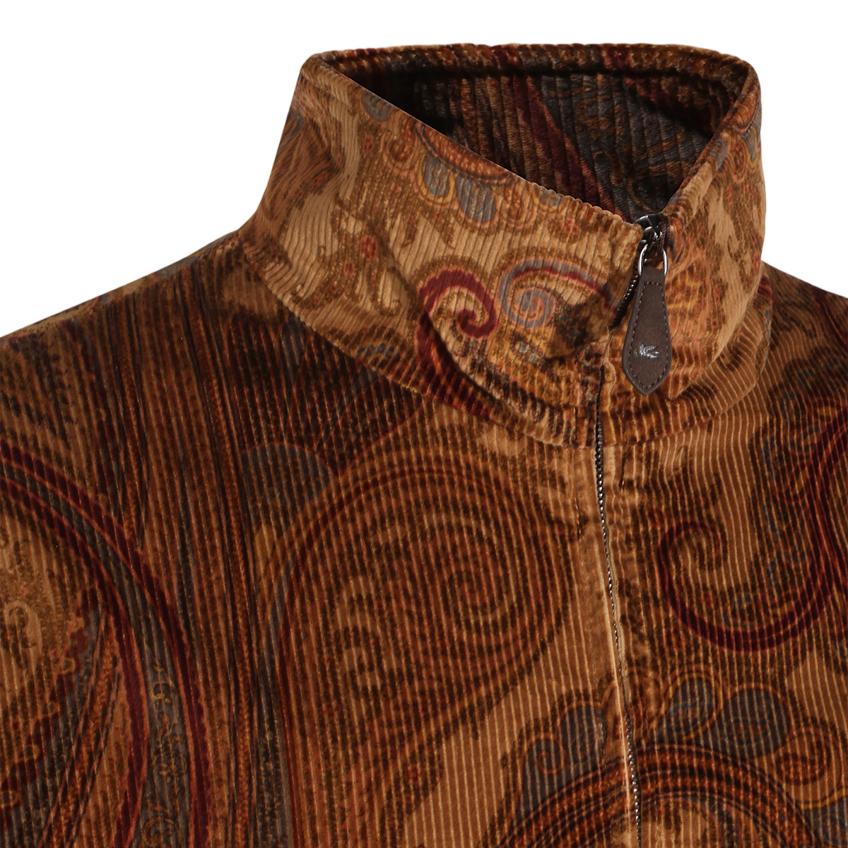Etro Paisley Design Sweater with High Collar Zwart