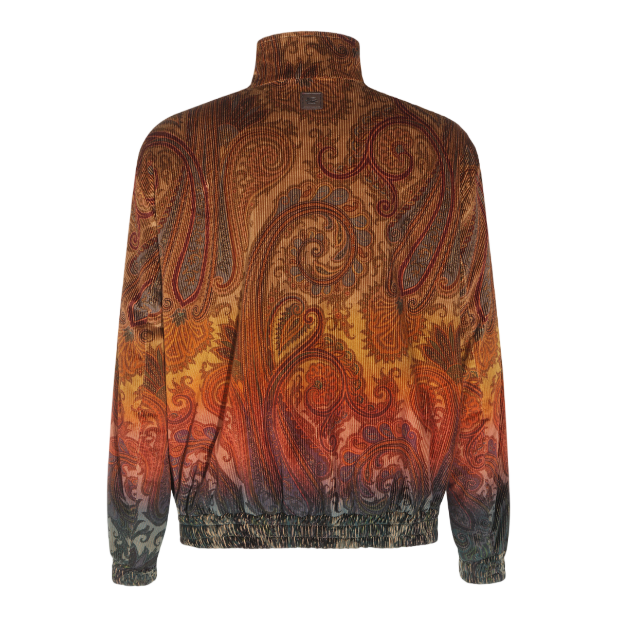 Etro Paisley Design Sweater with High Collar Zwart