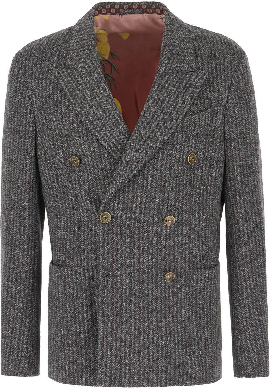 Etro Etro Multicolor wool blend blazer Divers