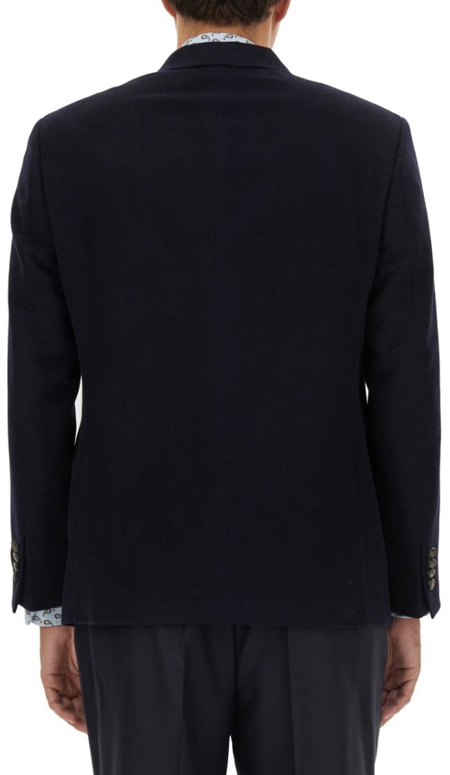 Etro Single-Breasted Jacket Blauw