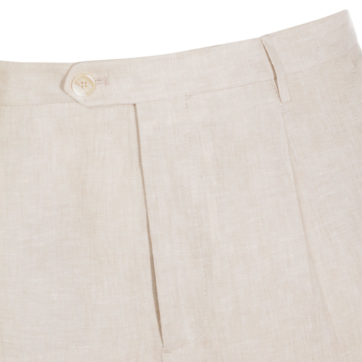 Etro Slim Tailored Trousers with High Waist and Pleated Front Neutraal
