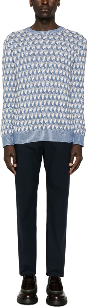Etro Trousers Blue Blauw