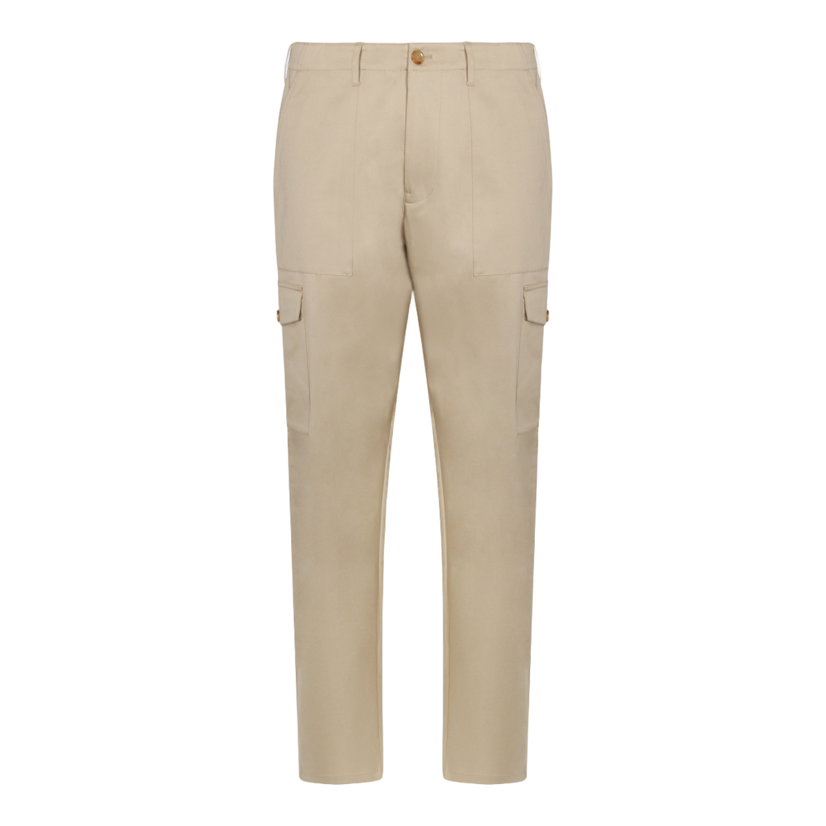 Etro Straight-Leg Casual Trousers with Flap Pockets Neutraal