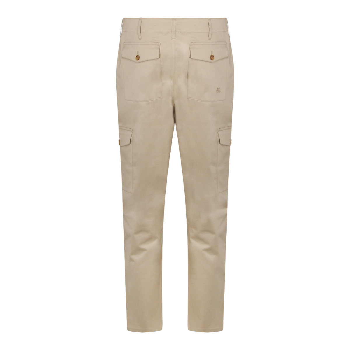 Etro Straight-Leg Casual Trousers with Flap Pockets Neutraal