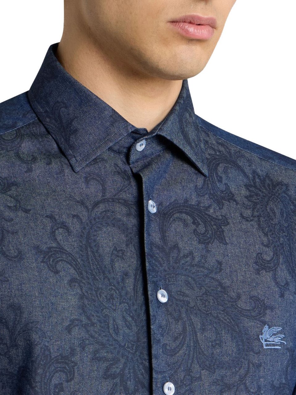 Etro Etro Shirts Blue Blauw